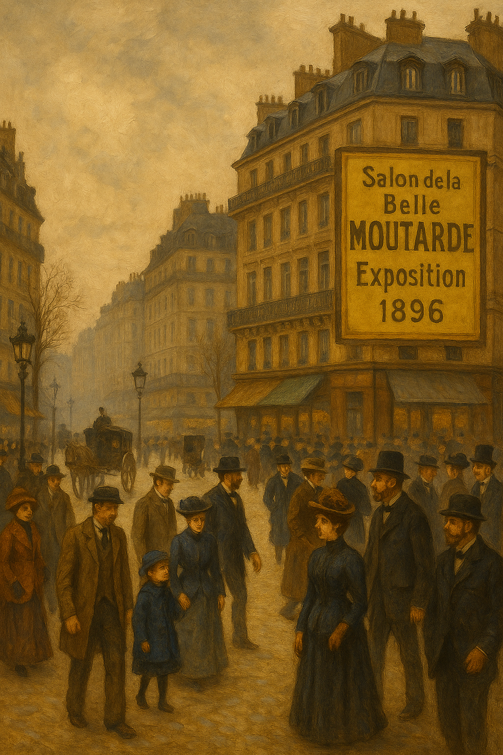 ChatGPT-generated 1896 Dijon market square source image used for the AI motion study